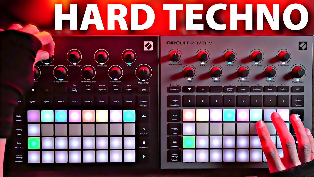 DAWless Hard/Dark Techno (Novation Circuits) - YouTube