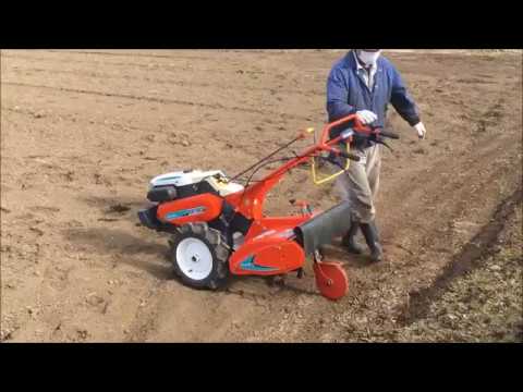 クボタ 6.8馬力 エンジン 耕運機 土の進 TR90 畑で使ってみました
