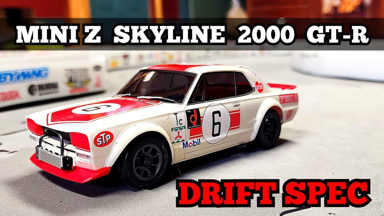 kyosho mini z Nissan Skyline 2000 gtr drift spec unboxing and run