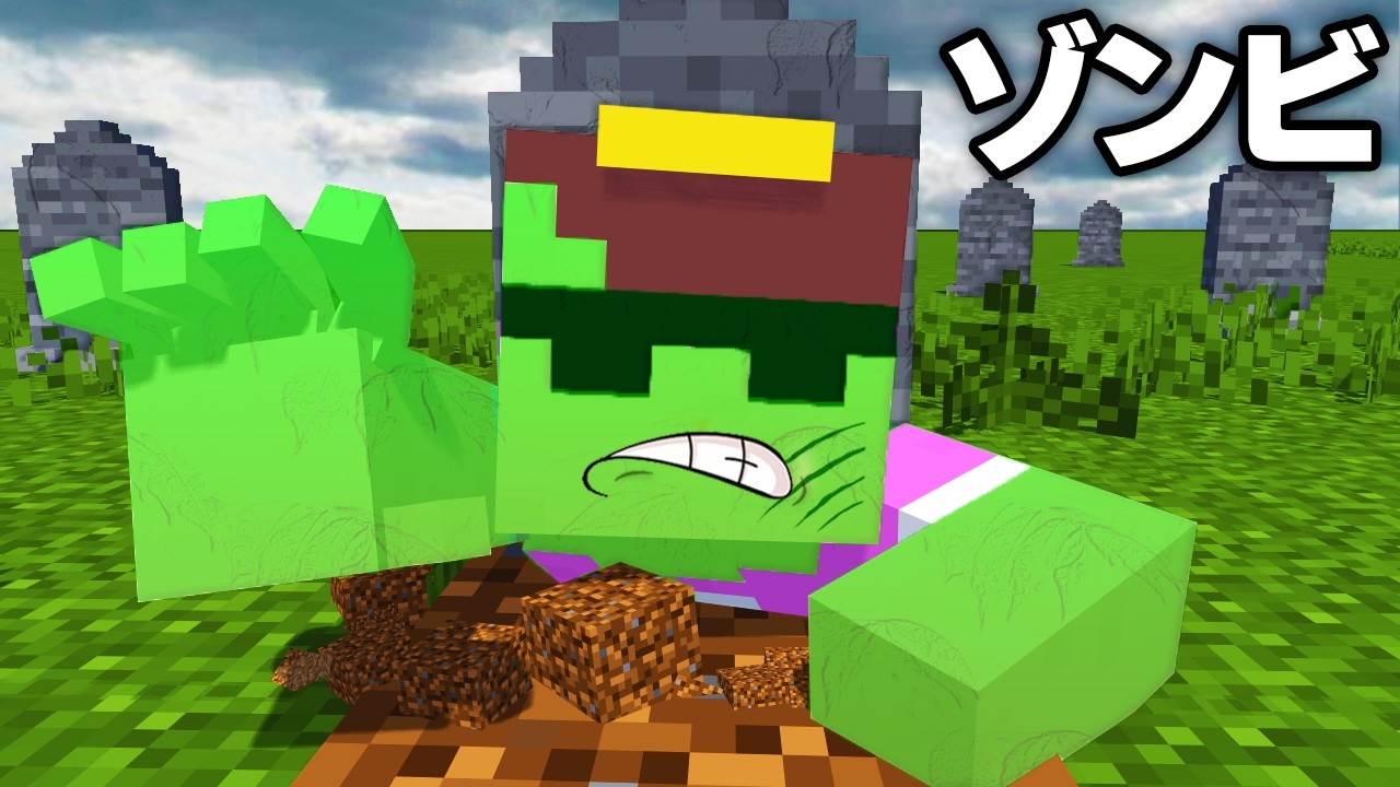 ゾンビに呪われたおかんを助けろ！【まいくら / マインクラフト