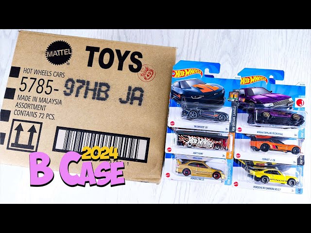 Unboxing Hot Wheels 2024 B Case - Short Card Super Treasure Hunt