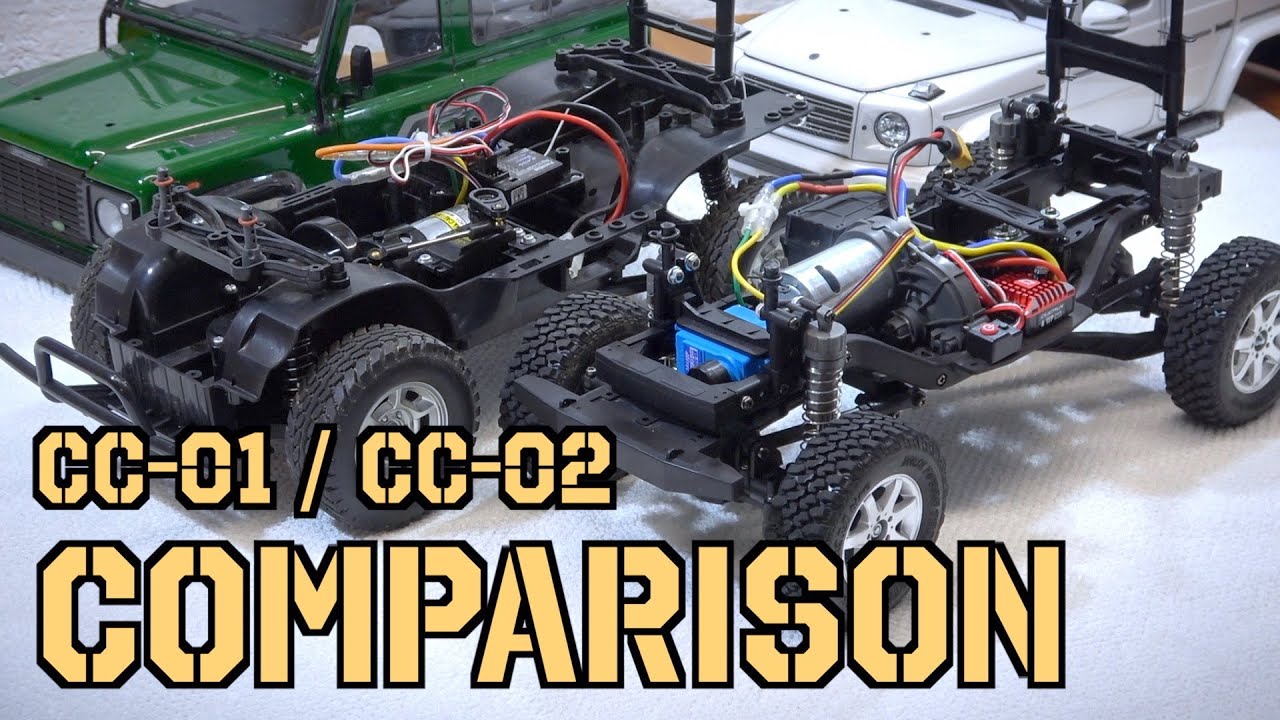 Tamiya Cross Country Chassis CC-01 / CC-02 Comparison - YouTube