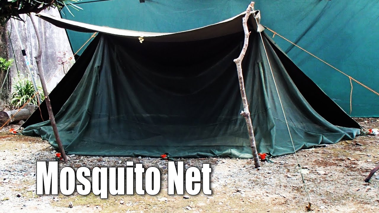 米軍パップテントと2種類の蚊帳 US Military Shelter Half, Mosquito