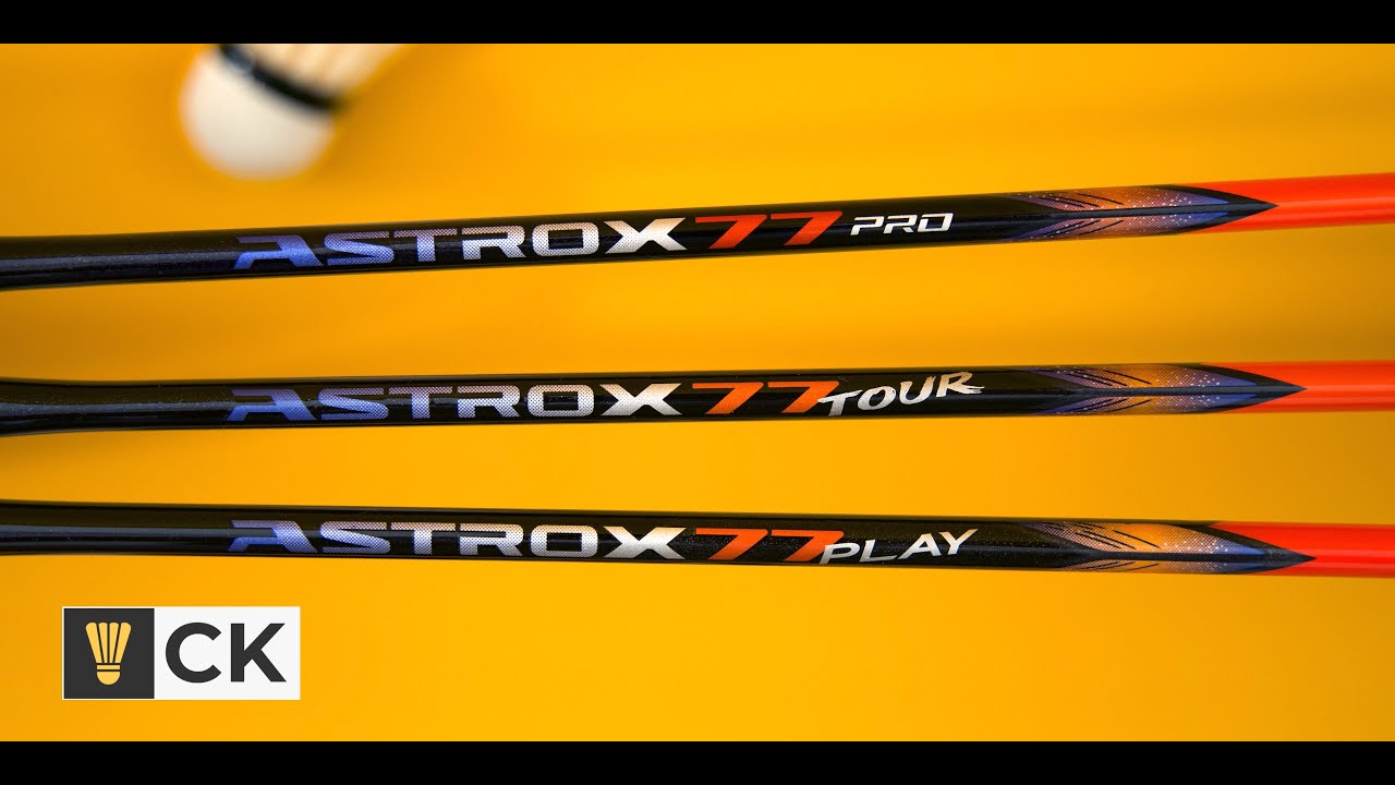 Yonex Astrox 77 Pro vs Tour vs Play Badminton Racket Comparison