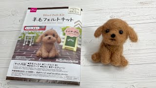 How to make a toy poodle using Daiso's wool felt kit - YouTube