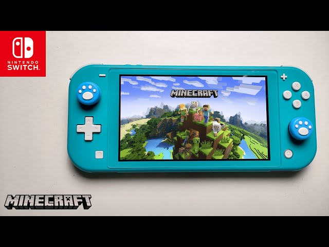 Minecraft Nintendo Switch Lite Gameplay - YouTube