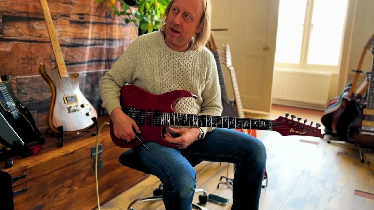 2008 IBANEZ J-CUSTOM RG8470Z after fret-work - YouTube