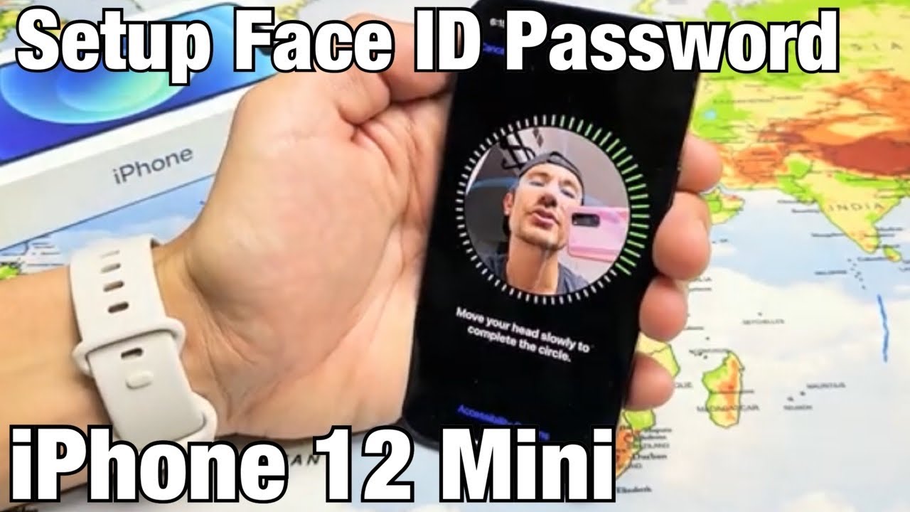 iPhone 12 Mini: How to Setup Face ID Password - YouTube