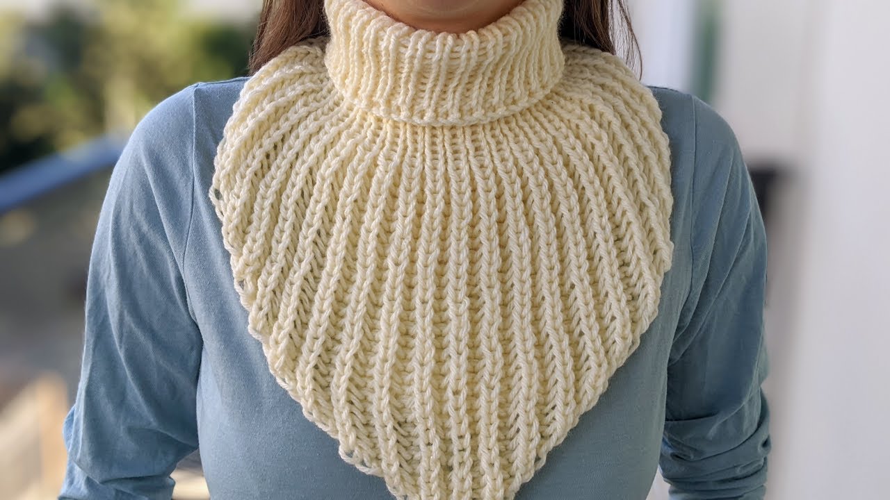 Knit Ribbed Dickey (Neck Warmer) - YouTube