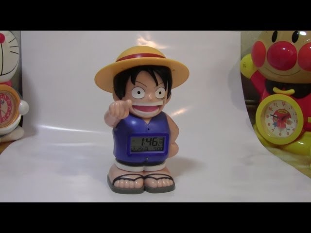 ワンピース ルフィーのレアな目覚まし時計 ONE PIECE of rare alarm