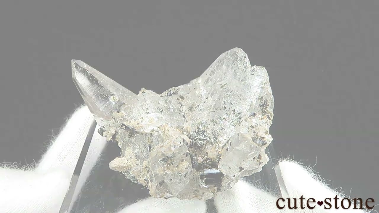 ネパール ガネーシュヒマール産クォーツ（水晶）＆ブラックトルマリン