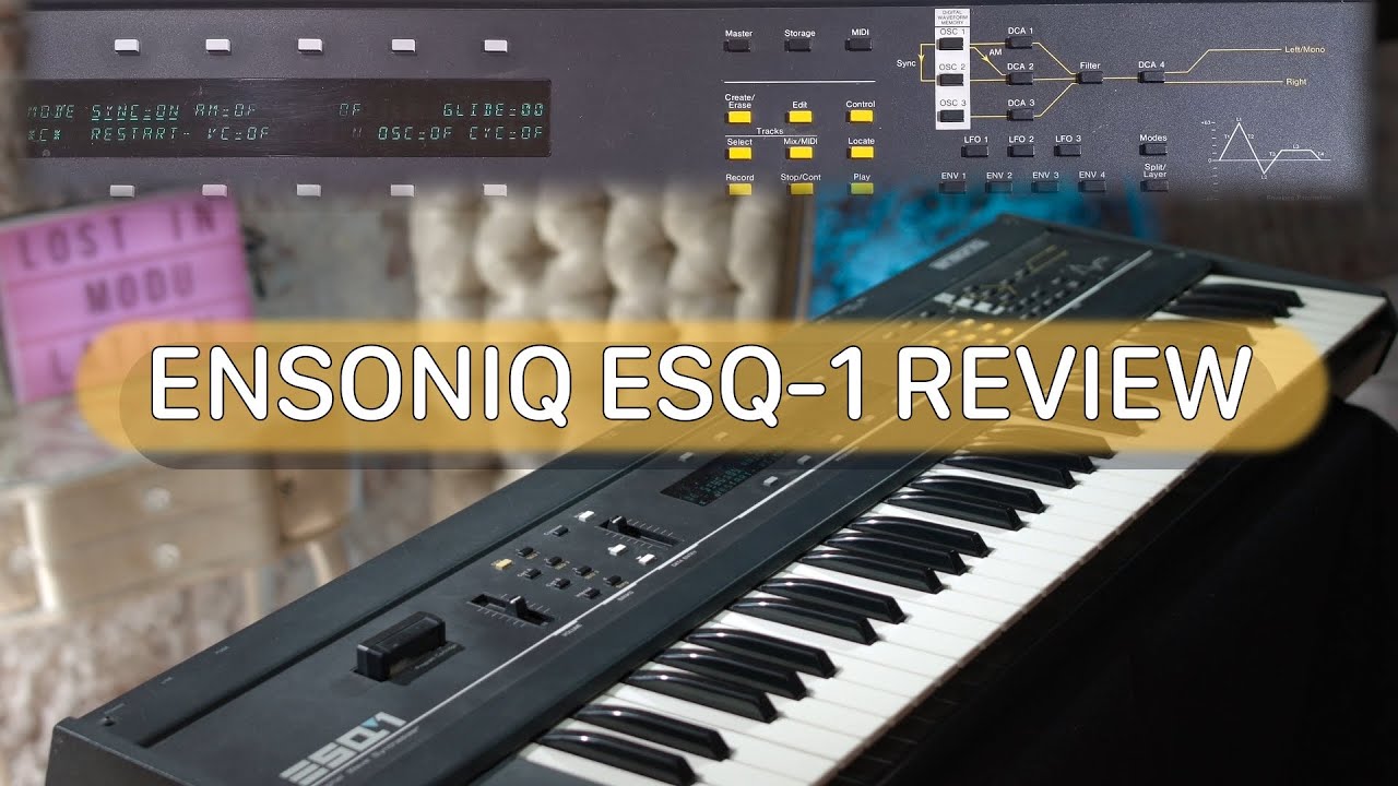 ENSONIQ ESQ-1 Demo - first Impressions and overview of the 1986