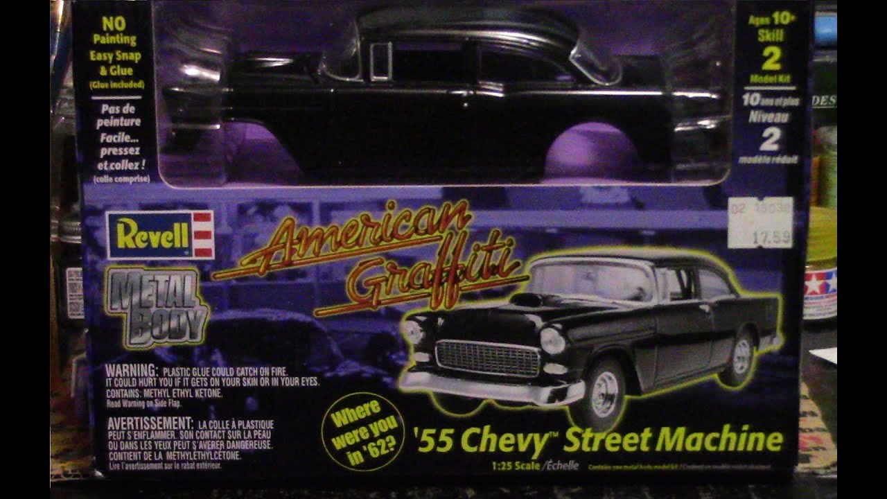 American Graffiti 55' Chevy Revell Model - YouTube