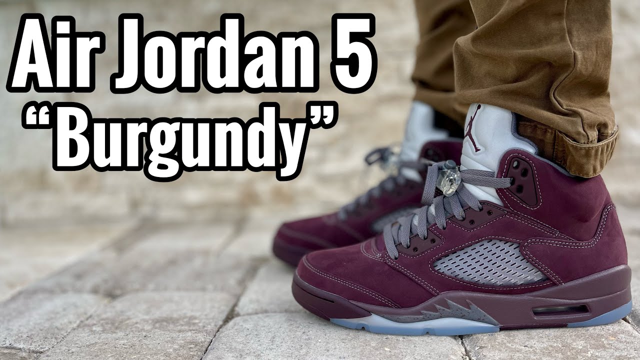 Air Jordan 5 “Burgundy” 2023 Review & On Feet - YouTube