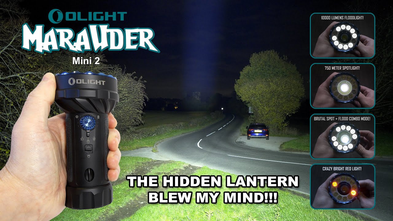 OLIGHT MARAUDER Mini 2 - 10,000 lumens 5 in 1 flashlight! - YouTube