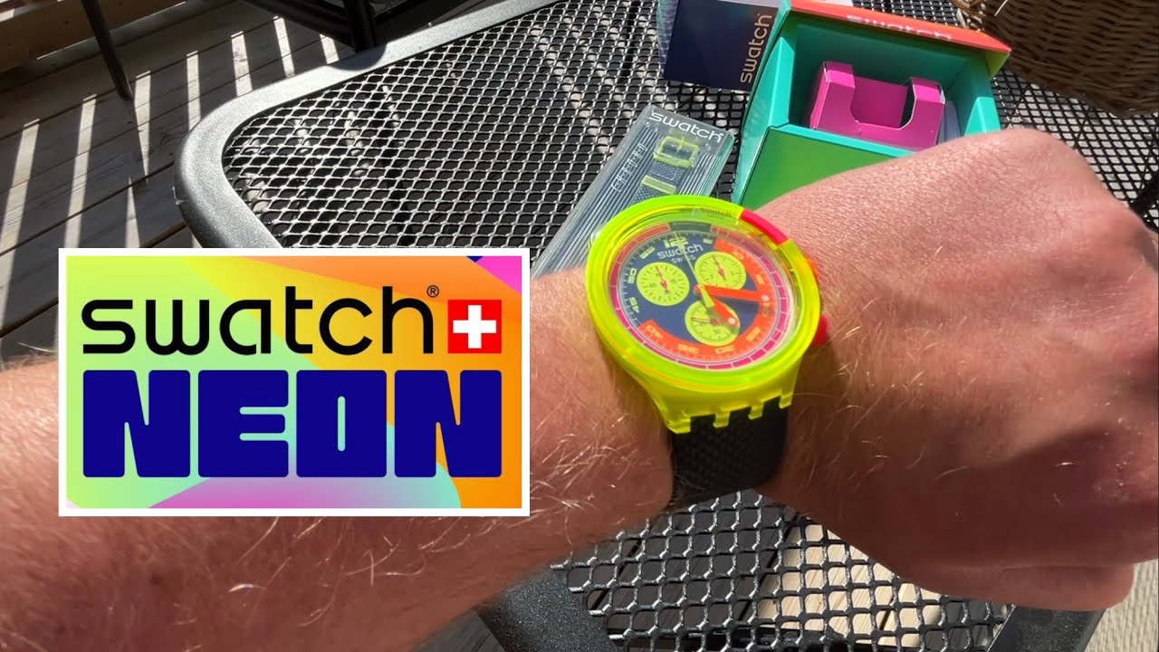 Swatch Neon To The Max unboxing - YouTube