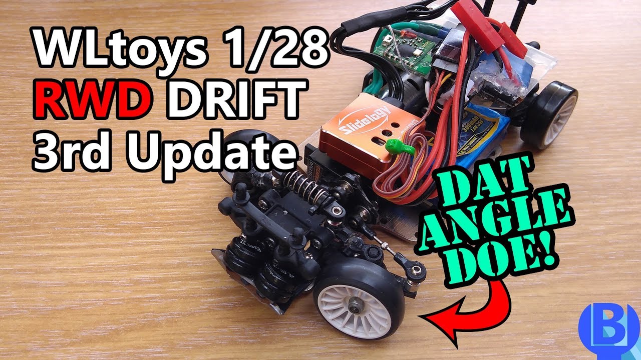WLtoys K989 1/28 RWD Drift Update 3 - Improving Caster, Steering