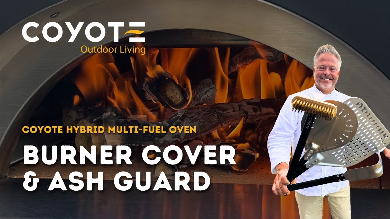 Special Features of the Coyote Hybrid Oven - Burner Cover & Ash