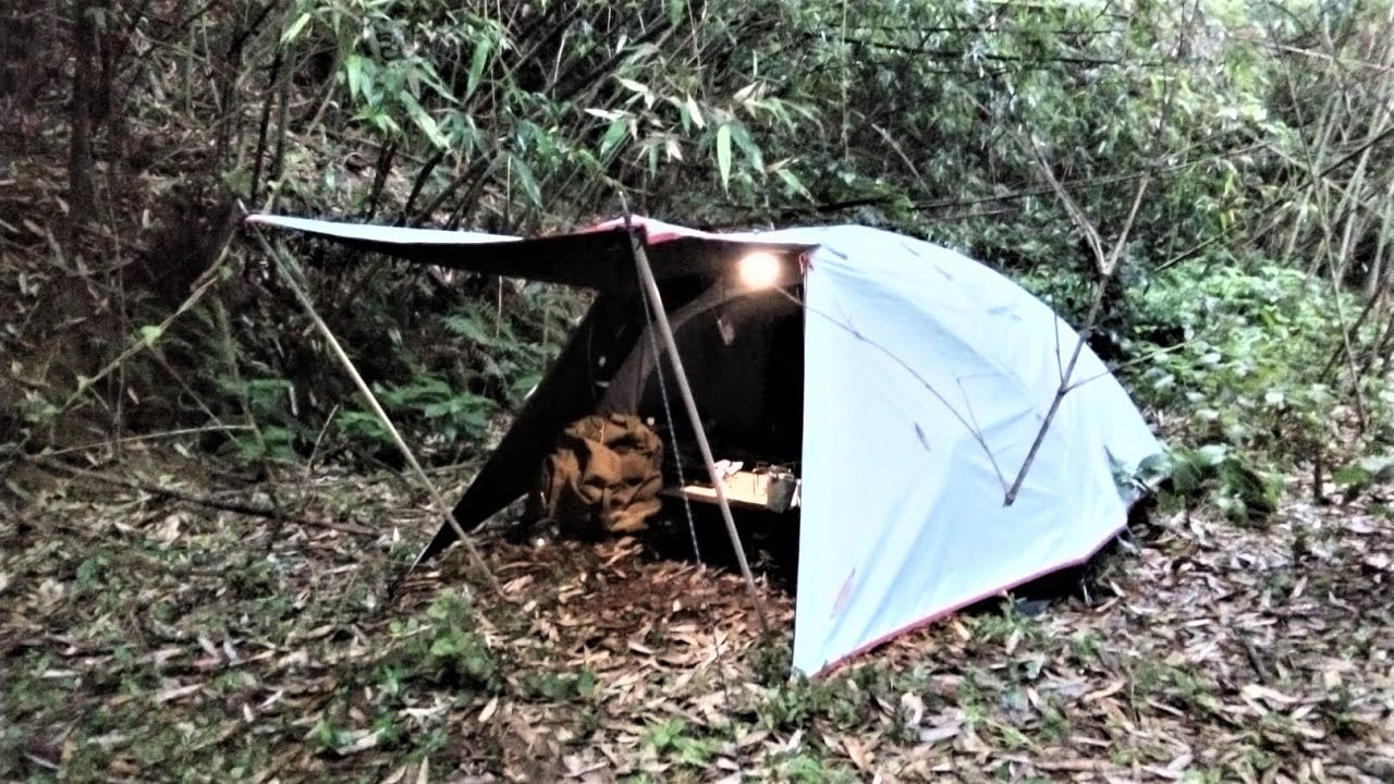 Colemanツーリングドームエアー/ST＋でソロキャンプ【シェラカップ炊飯