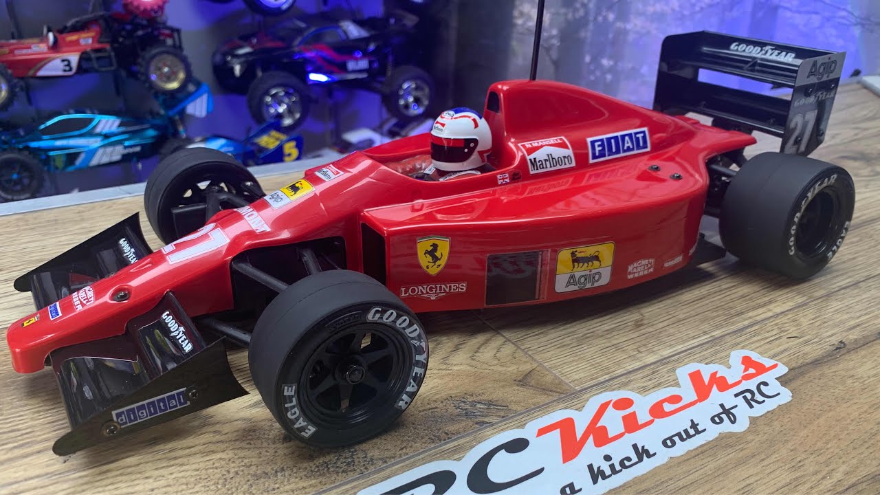 Finishing & Test Running A Vintage Ferrari F189 by Kyosho. 1/10th