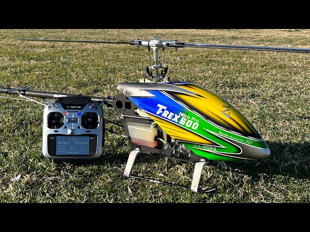 Alan Szabo Jr. ALIGN Trex 600N Old School Nitro - YouTube