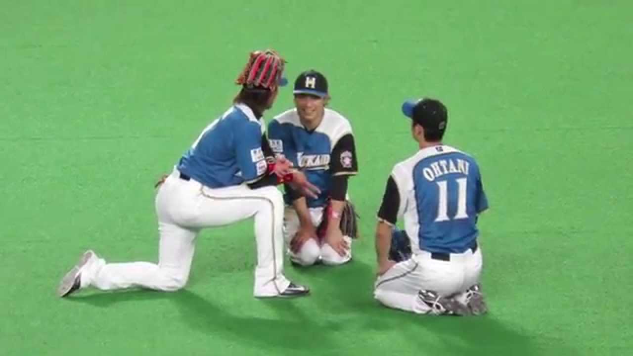 笑）大谷・西川を正座させ！陽岱鋼の説教タイム（北海道日本ハム