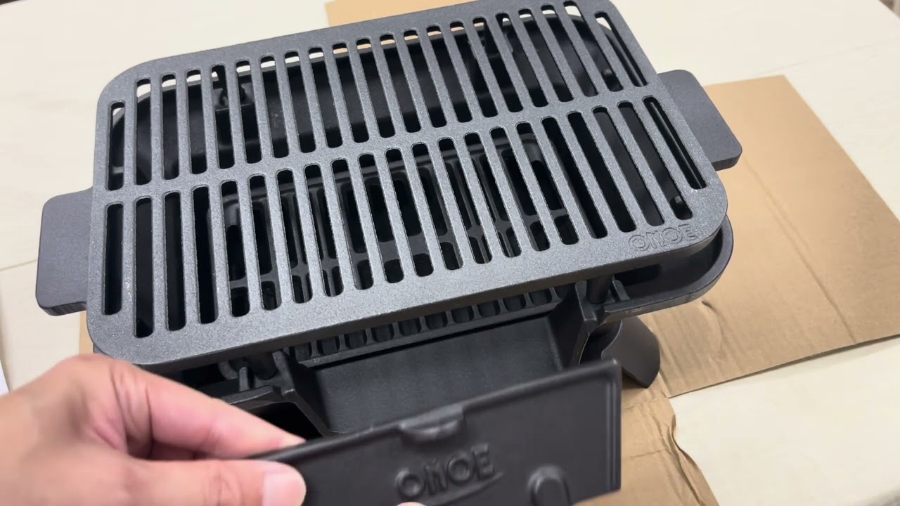 ゴツい鋳物】尾上製作所(ONOE) 鉄鋳物こんろ角型【コスパ最高】 - YouTube