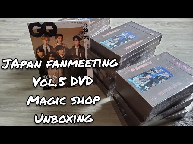BTS Unboxing] Japan Fanmeeting Vol.5 Magic Shop DVD, GQ Magazine