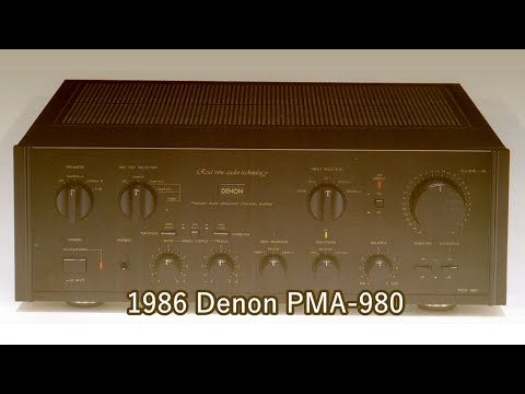 1986 Denon PMA-980 - YouTube