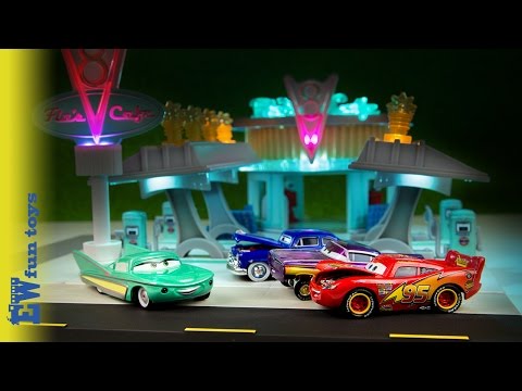 Disney Cars Toys Flo's V8 Cafe Part 16 Precision Series McQueen