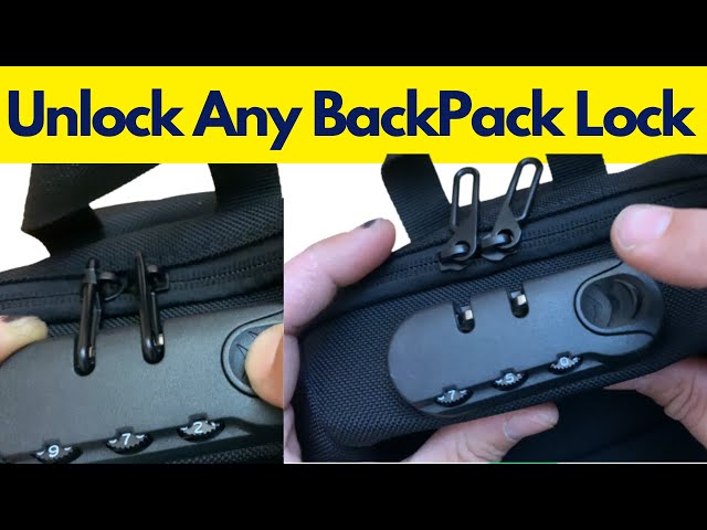 How To Unlock Forgotten Suitcase / Luggage / Backpack Combination