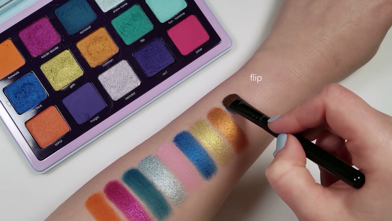 Natasha Denona Circo Loco Palette Swatches - YouTube