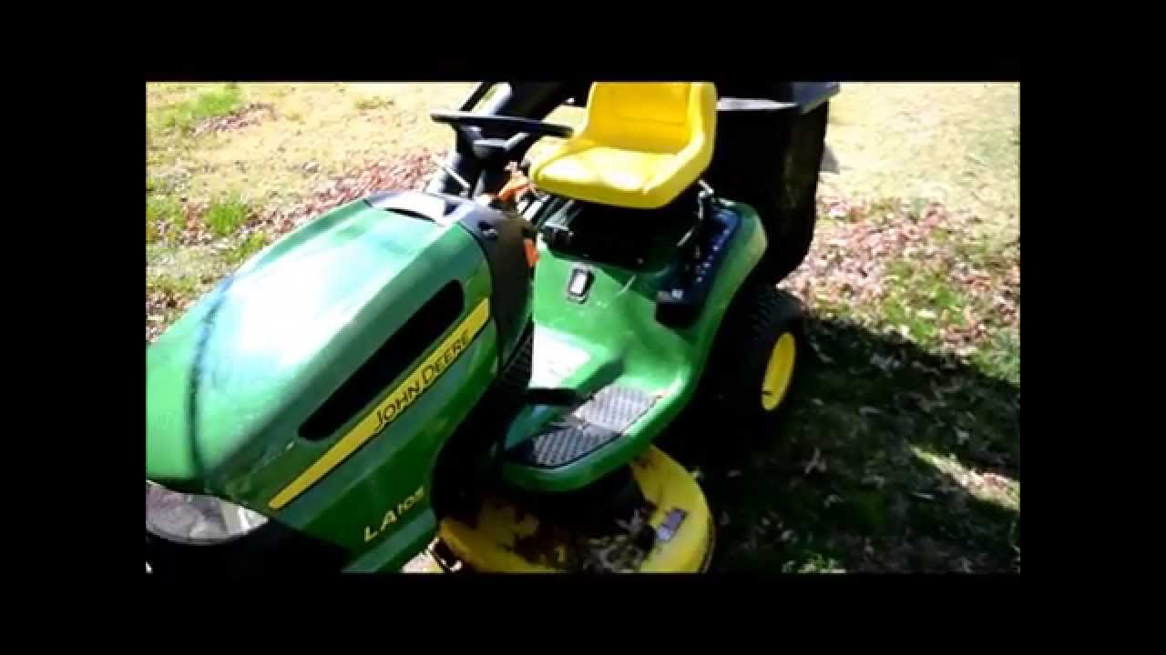 John Deere LA 105 First Start of 2013 - YouTube