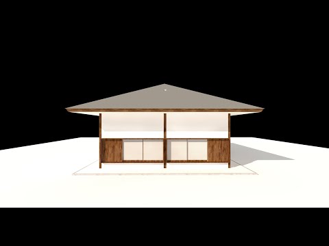 3Dモデルの作成『白の家_篠原一男』 - YouTube