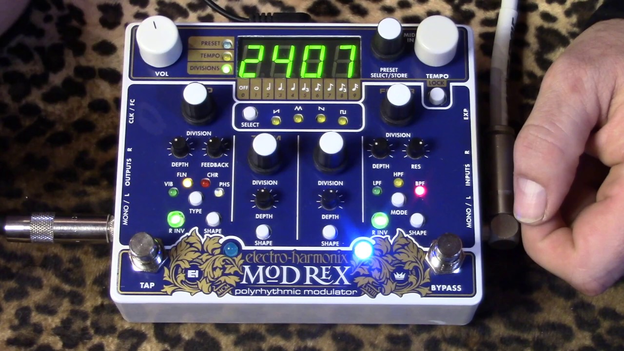 Electro Harmonix Mod Rex Polyrhythmic Modulator of love - YouTube