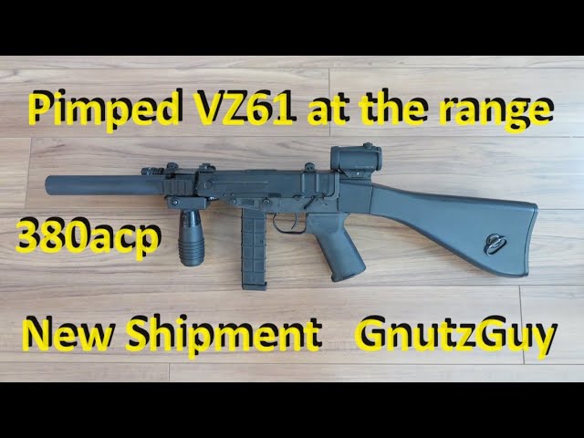 Pimped CSA VZ61 Skorpion 380acp at the range. New shipment VZ-61