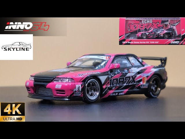 INNO MODEL 1/64 NISSAN SKYLINE GT-R (R32) 1087X ROCKET BUNNY