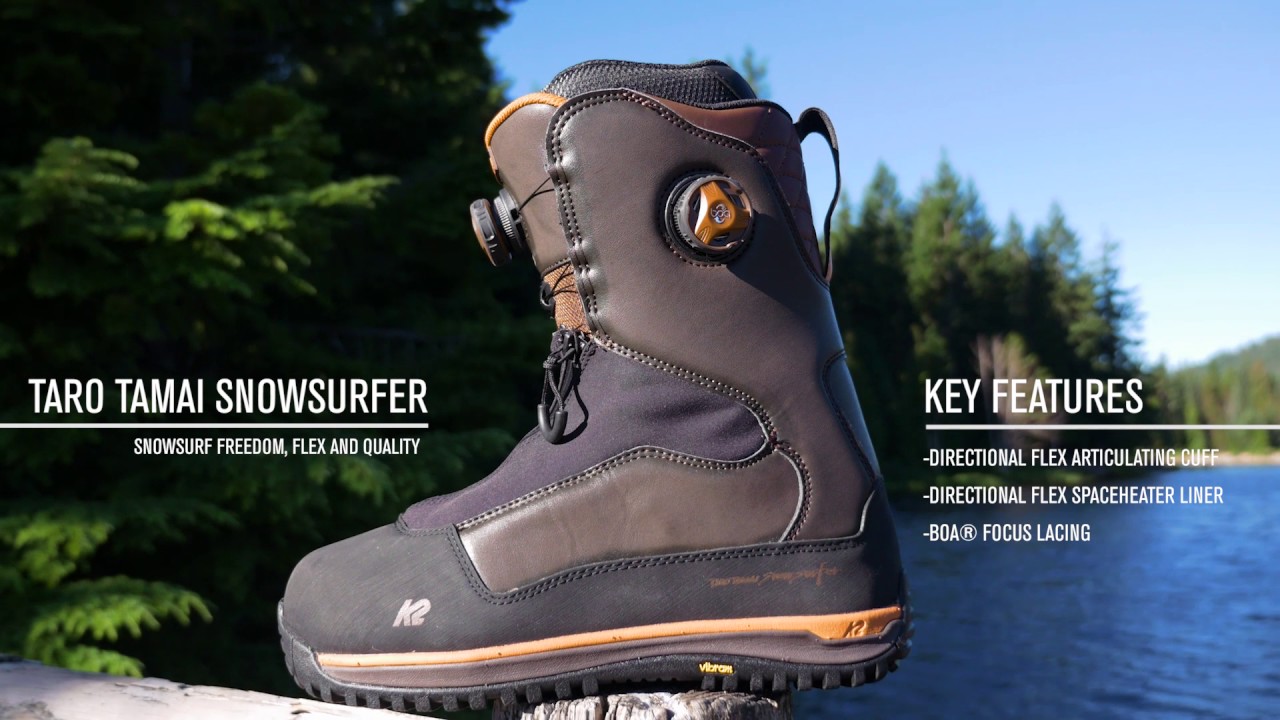 K2 TARO TAMAI SNOWSURFER—2018 Snowboard Boots - YouTube
