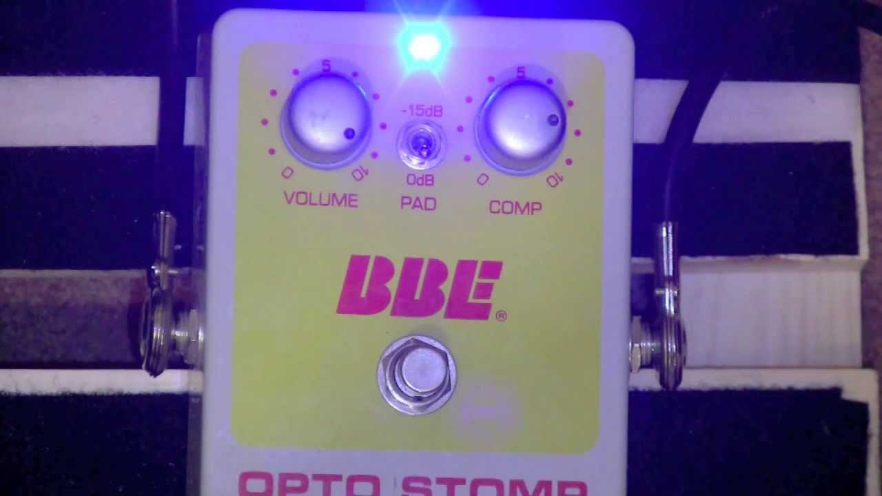 BBE Opto Stomp Compressor Pedal Demo With PRS Custom 24 - YouTube