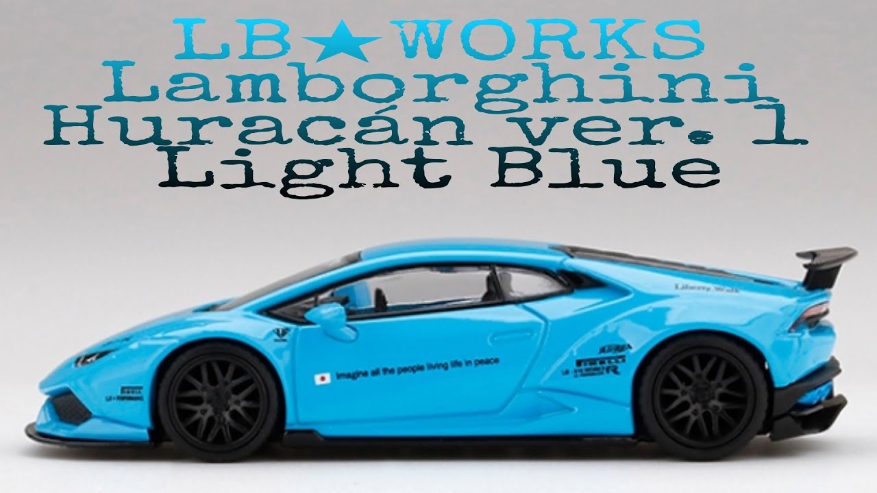 MINI GT LB-WORKS Lamborghini Huracán ver. 1 Light Blue / No. 189