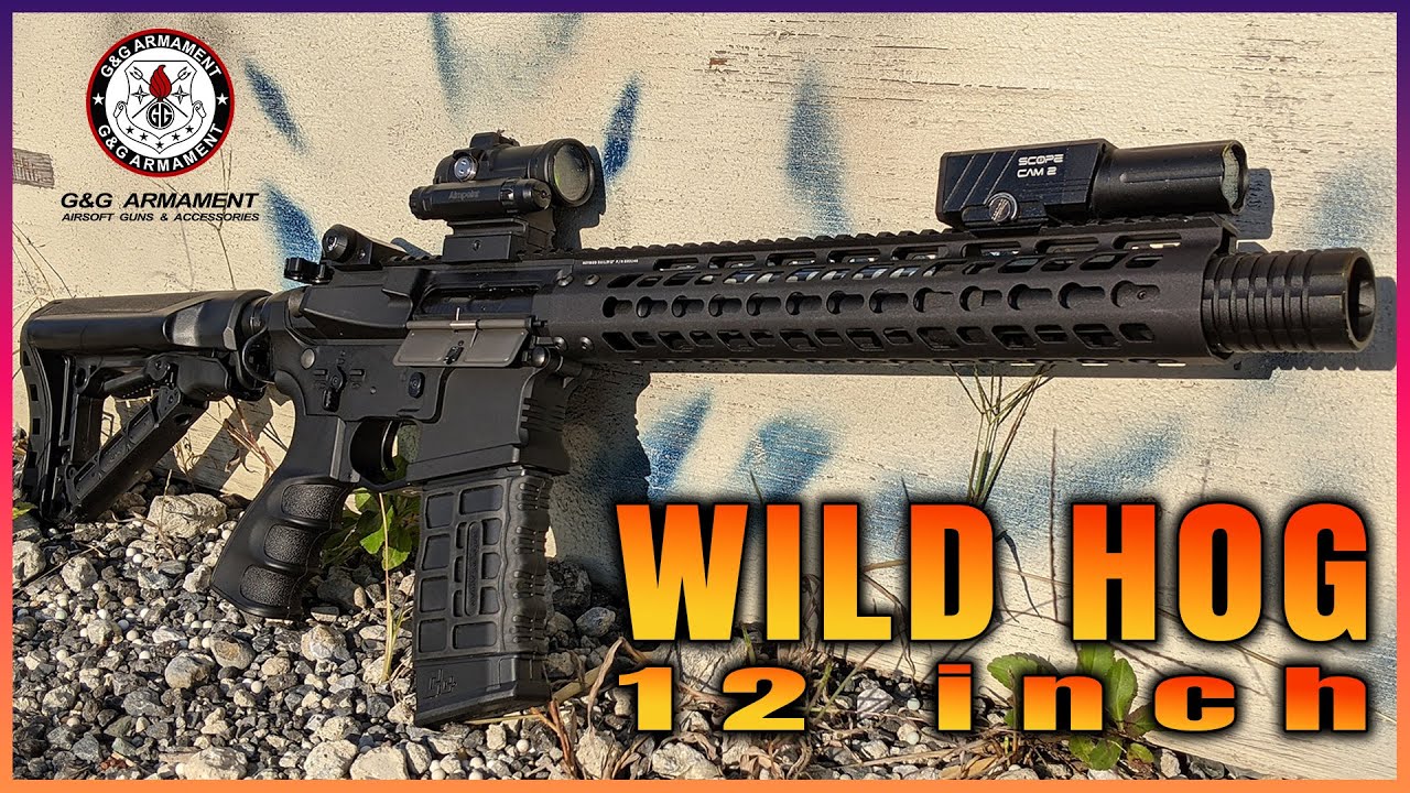 よく当たるイノシシ！？G&G GC16 WILD HOG 12inch 電動ガン - YouTube