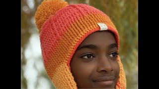 Crochet Cozy Earflap Hat Tutorial By Jonah's Hands - YouTube
