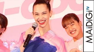 水原希子、今年初の浴衣姿 “ビート早め”の盆踊りに「振り付けに