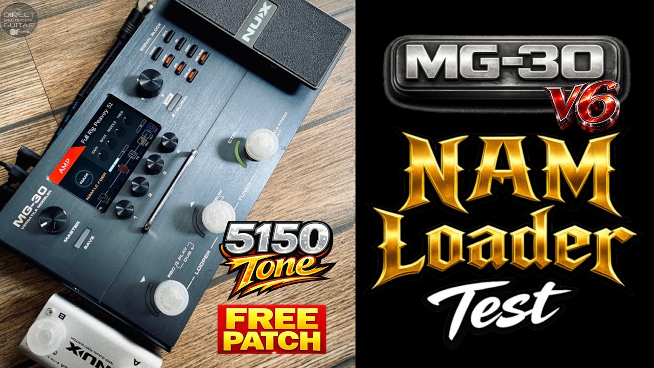 NUX MG-30 Gen2 v6 NAM Loader Test | 5150 Tone - YouTube