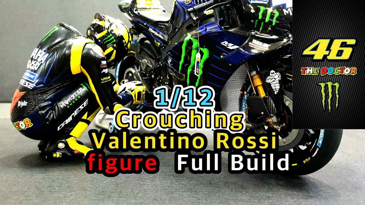 1/12 Crouching Valentino rossi figure FULL Build -2019 Monster