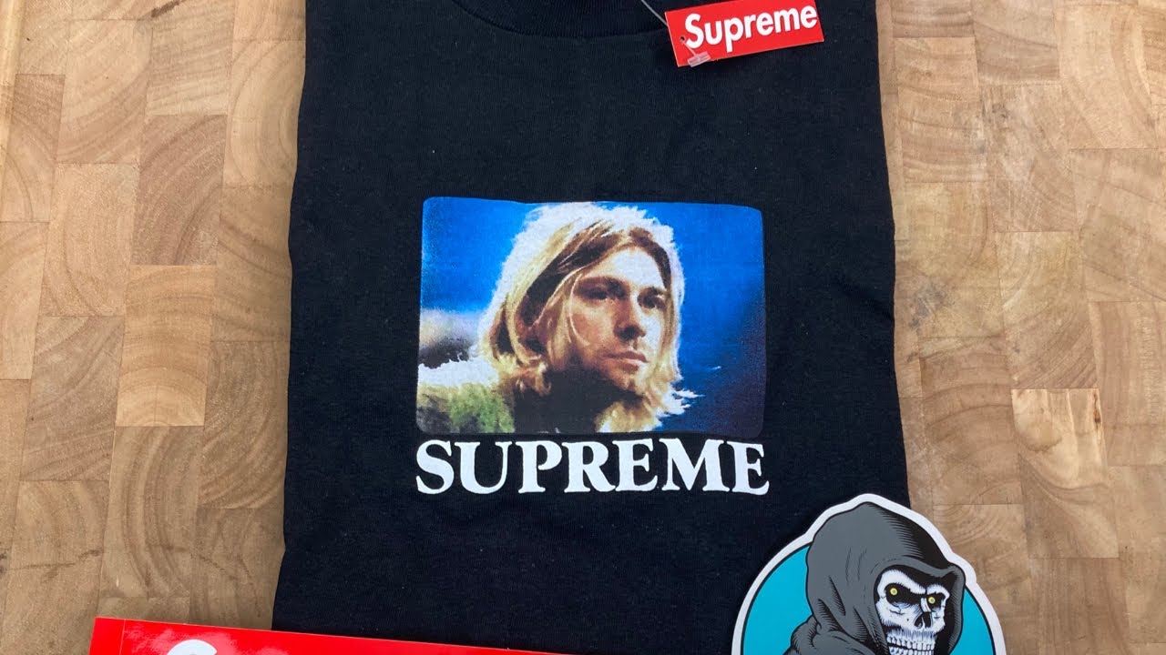 Supreme Kurt Cobain Tee Pickup/Unboxing - YouTube