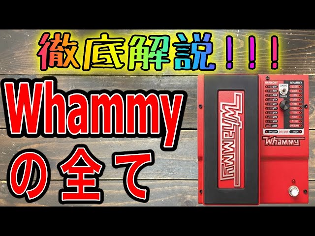 徹底解説】全ギタリスト必須のエフェクターWhammyの全て - YouTube