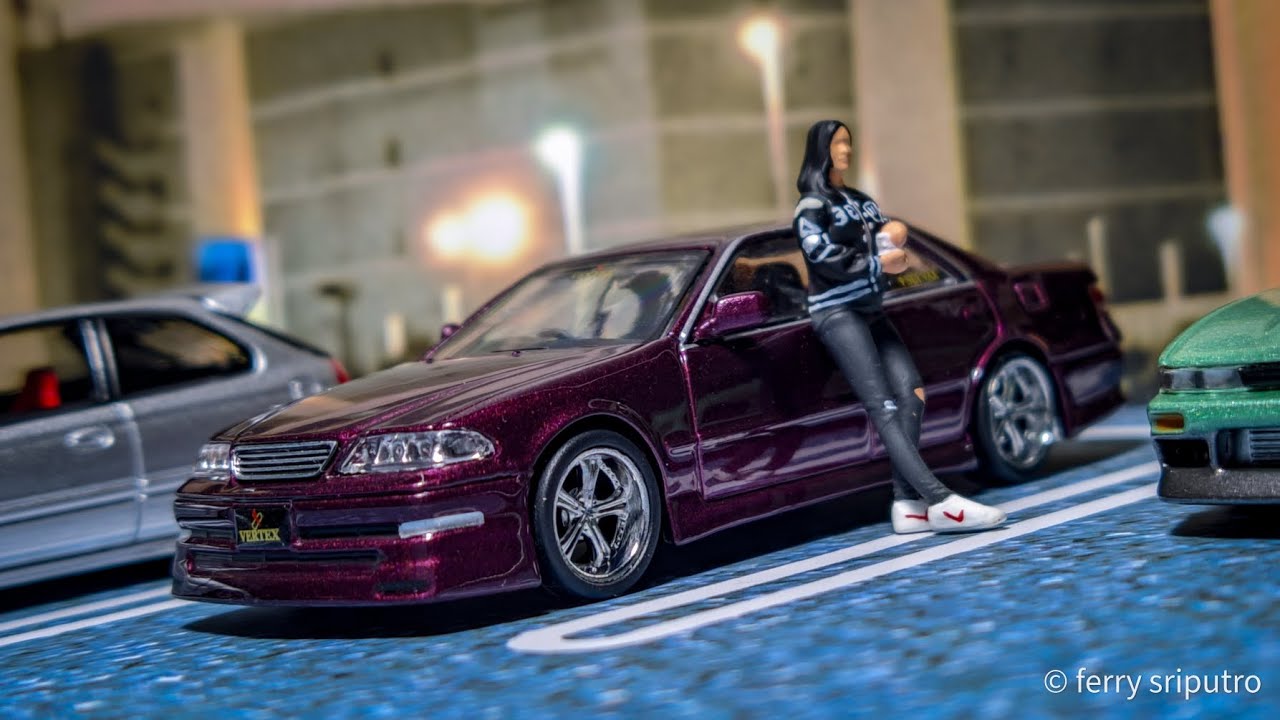 Tarmac Works Vertex Toyota Mark II JZX100 Purple Metallic - YouTube