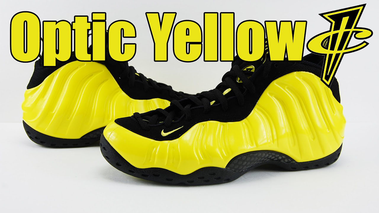 Nike Air Foamposite One Optic Yellow Wu-Tang Review - YouTube