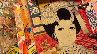 昭和レトロなジャンクジャ一ナルをめくってい| junk journal |flip